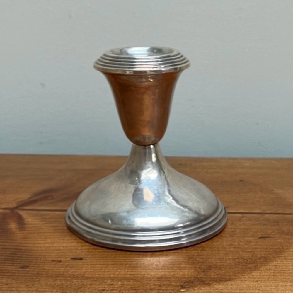 Weighted Sterling Silver Empire Candlestick Holder
